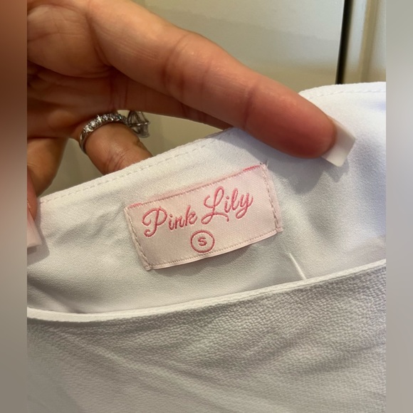 Pink Lily Thriving All Night White One Shoulder Dress - Picture 4 of 4